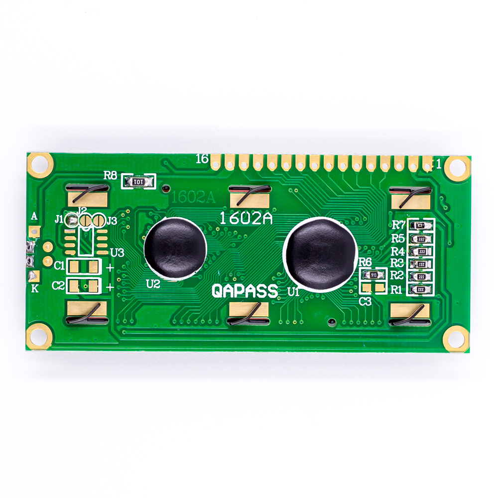 Дисплей LCD1602 жёлтый, 5в